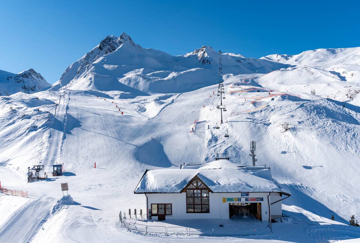 Skifahren Tux