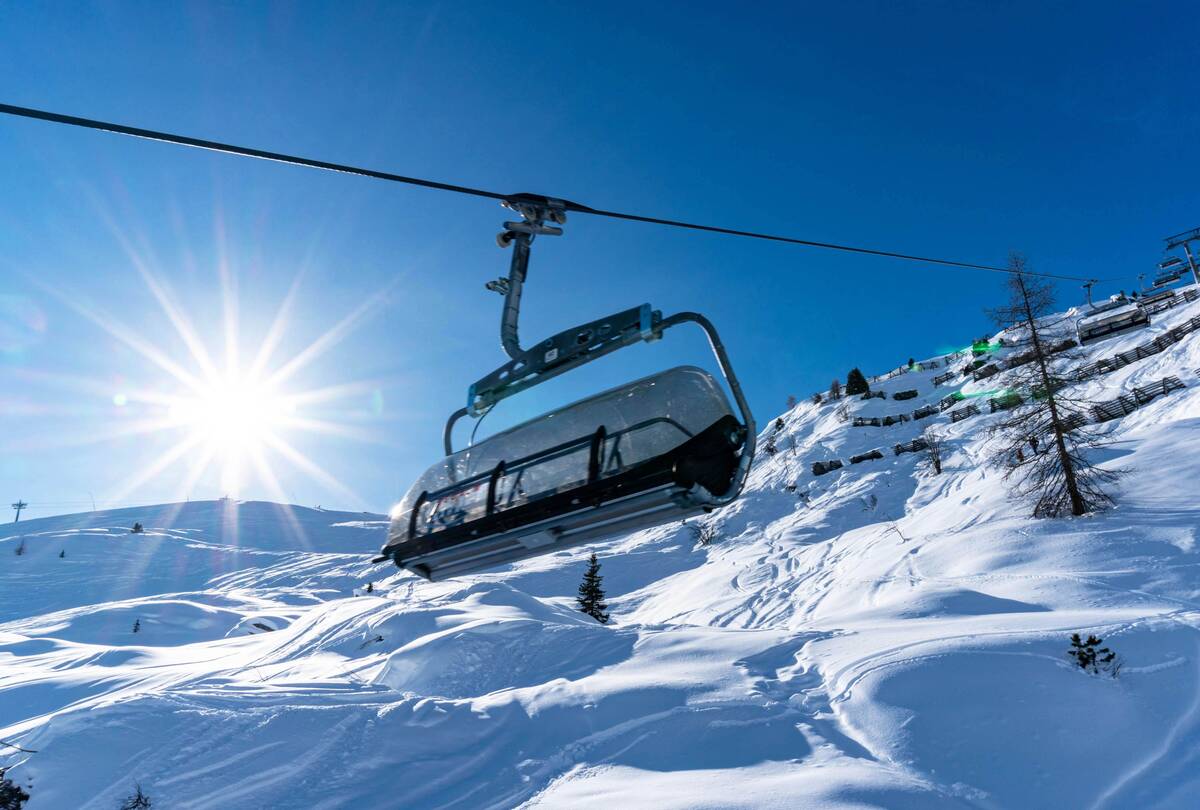 Skifahren Tux